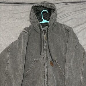 Carhartt Men's Charcoal Hooded Jacket